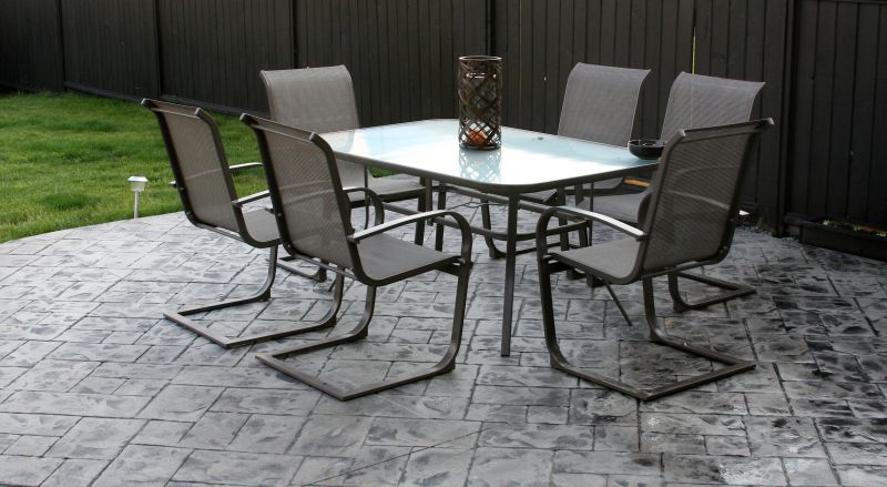Patio with Stamped Concrete